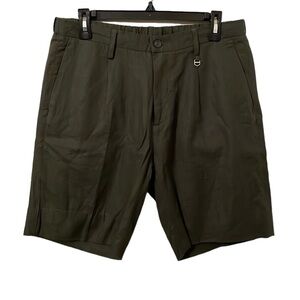 ANTONY MORATO | Men’s Green Short Carrot Gustaf Linen Blend Shorts Size 34